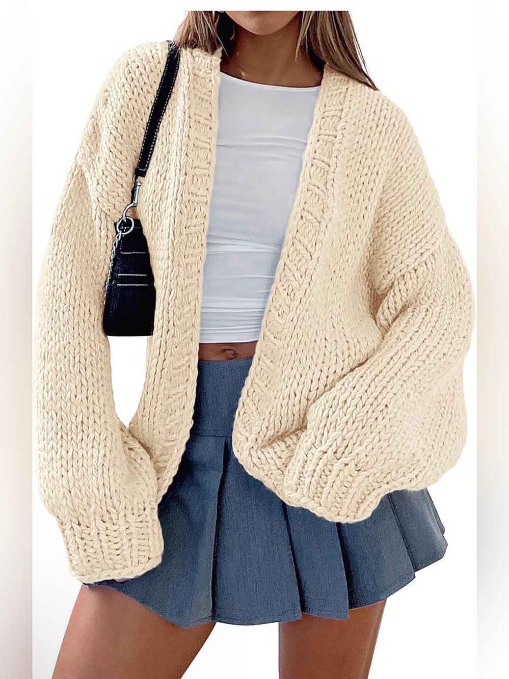 🆕Chunky Knit Open Cardigan Sweater